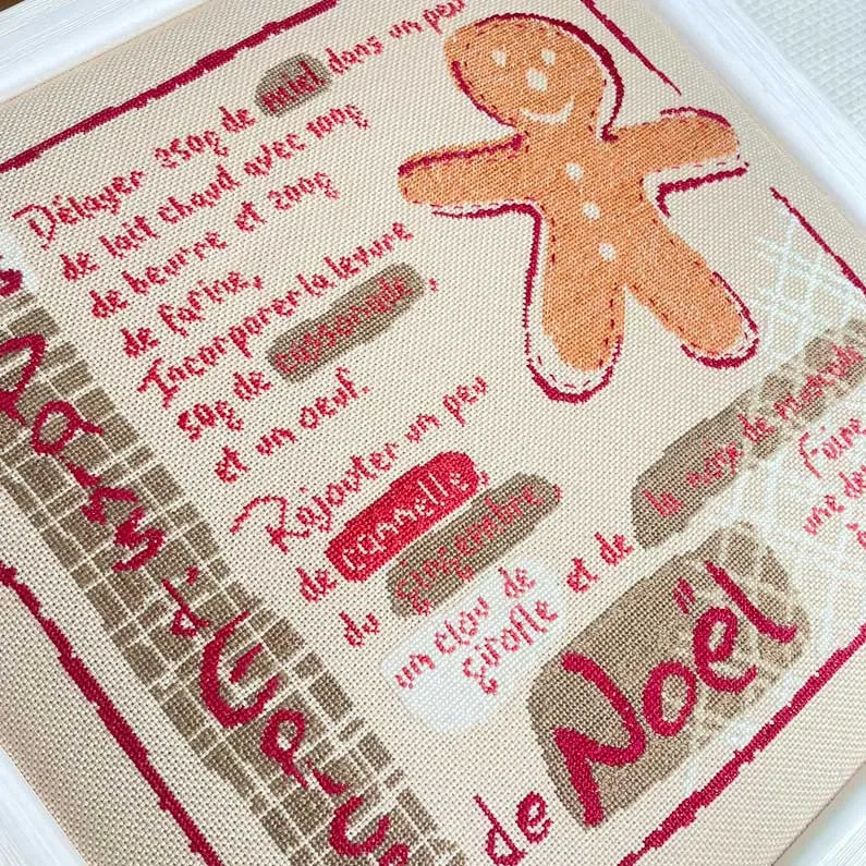 LiliPoints Gingerbread kruissteekpatroon 2 versies