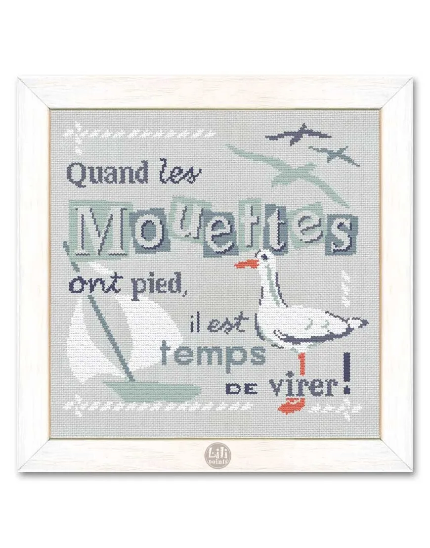 LiliPoints When the Seagulls borduurpakket 19 cm