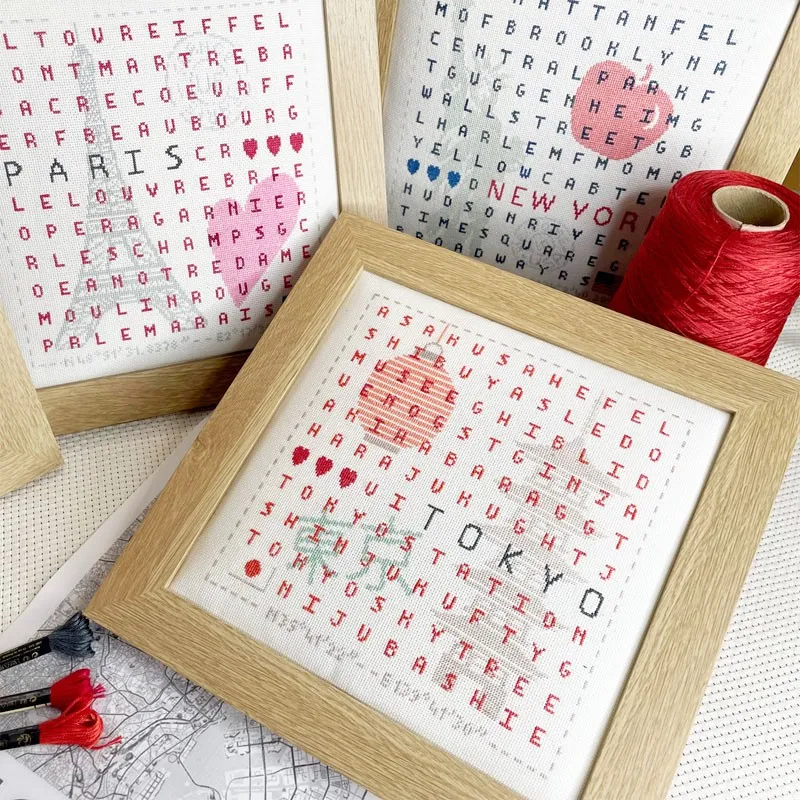 LiliPoints Tokyo borduurpatroon vierkant 150 steken