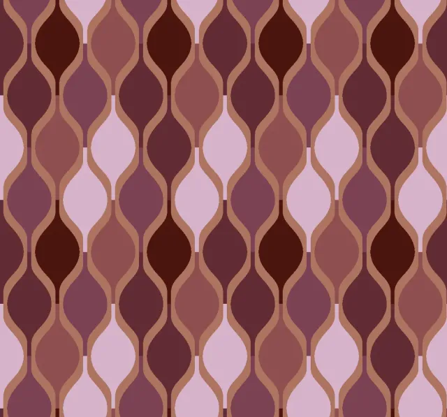 SEG Collection Privée Ondes coupon stof prune 3 x 1,6 m