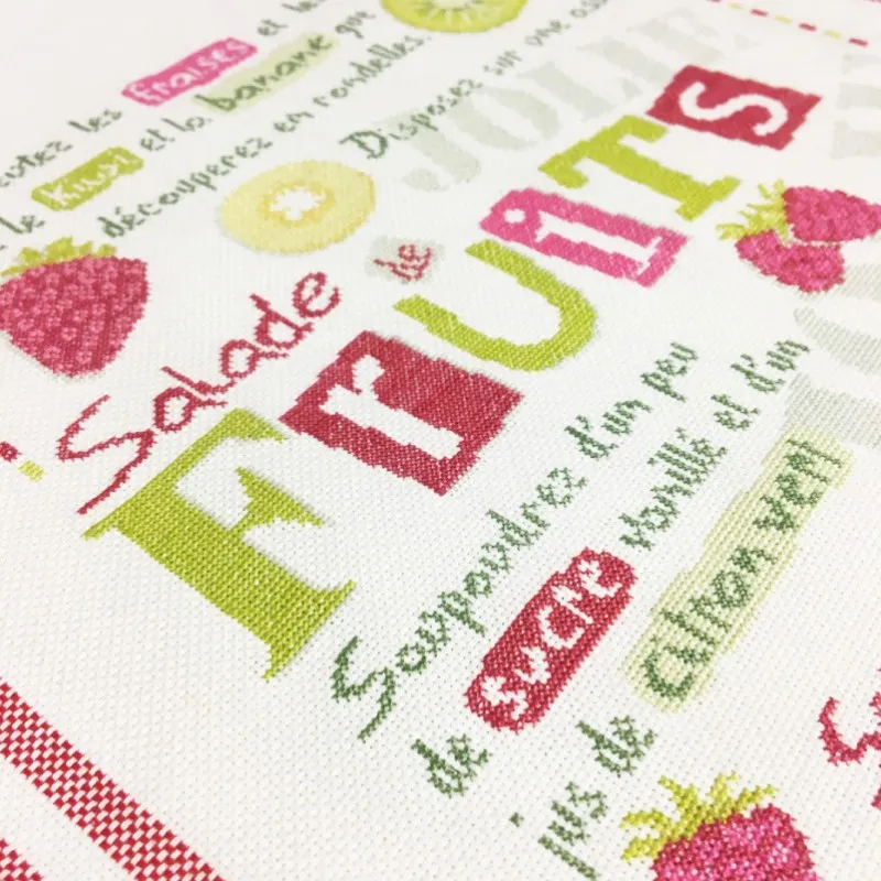 LiliPoints Fruit Salad kruissteekpatroon fruitschaal