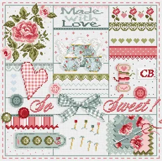 Madame la Fée So Sweet 106 borduurpakket linnen complete set