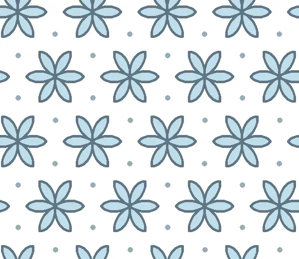 SEG Collection Privée Celestial 3x1,6m blauwe bloemenstof