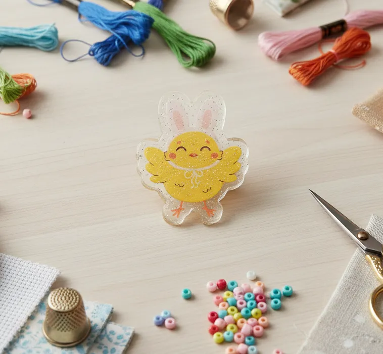 Leti Stitch 14392 Dancing Chick naaldminder magneet 35 mm