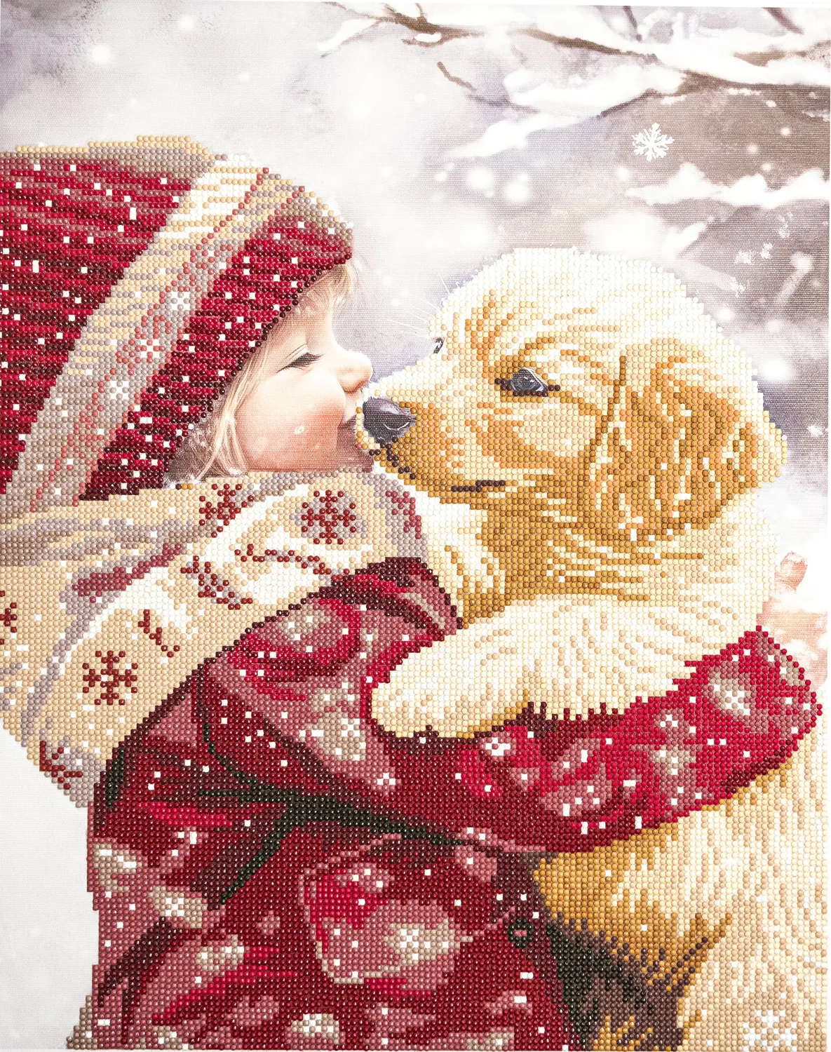 Dazzle Dots 480-992 Puppy Love diamond painting lijst 40x50