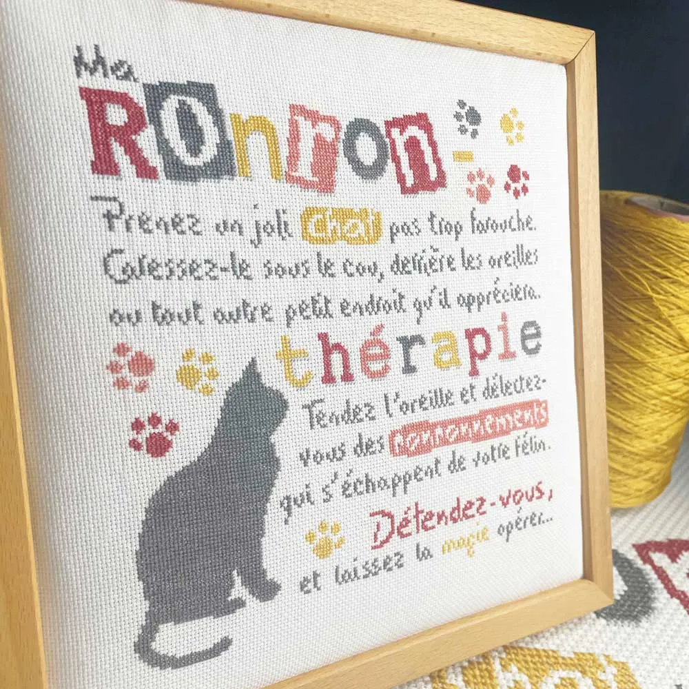 LiliPoints Cat purr therapy kruissteekpatroon 2 versies