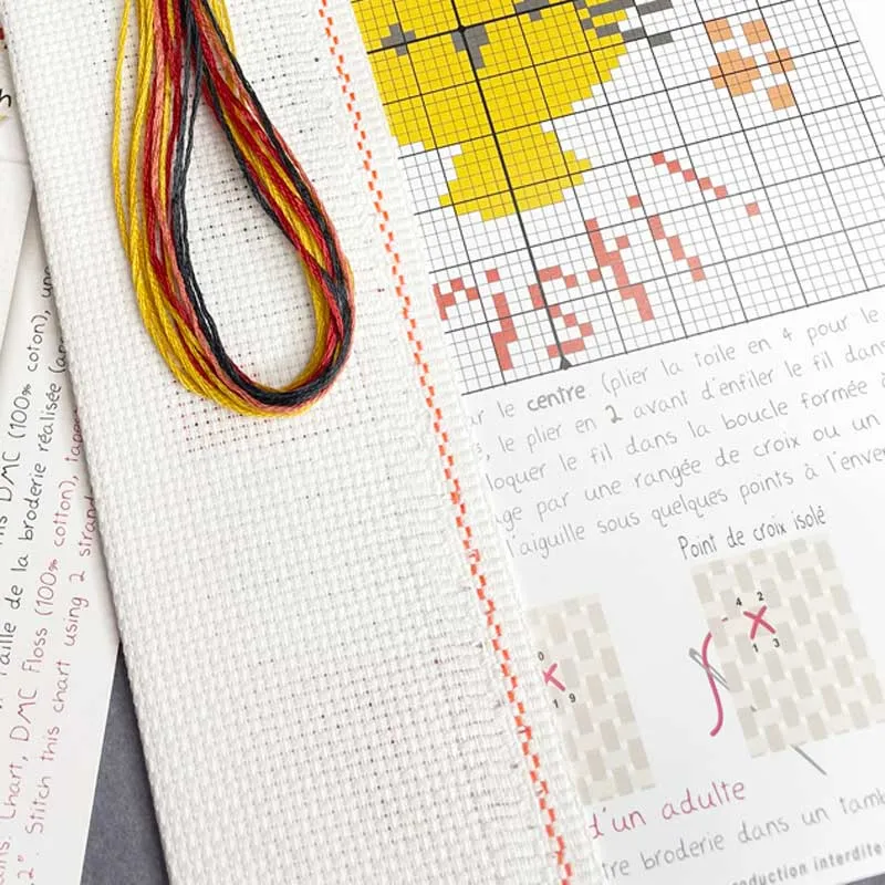 LiliPoints Mini Kit Chat borduurpakket kat 11 cm