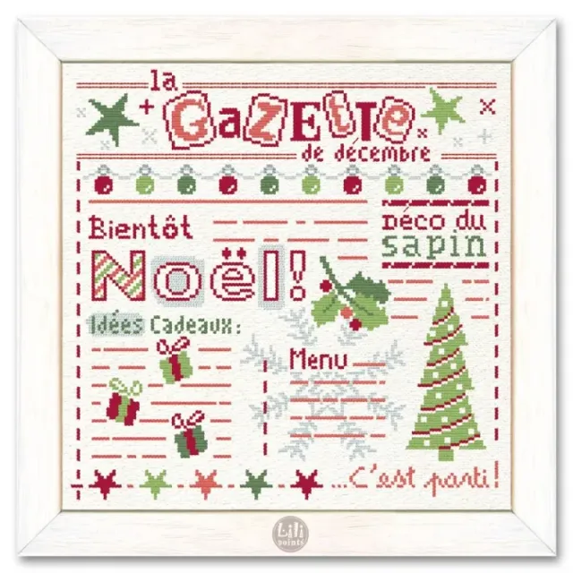LiliPoints Christmas Gazette borduurpatroon kerst 145 steken