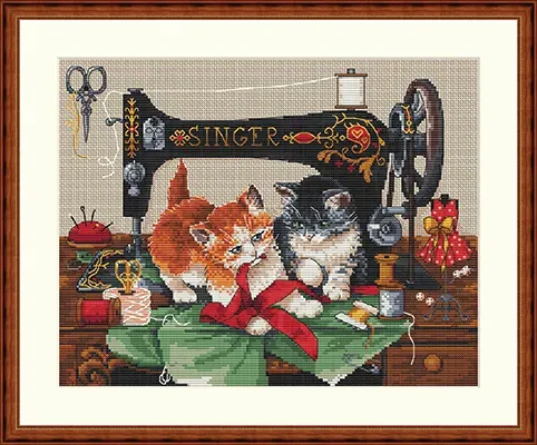 Merejka Players and Singer borduurpakket kat 27x22