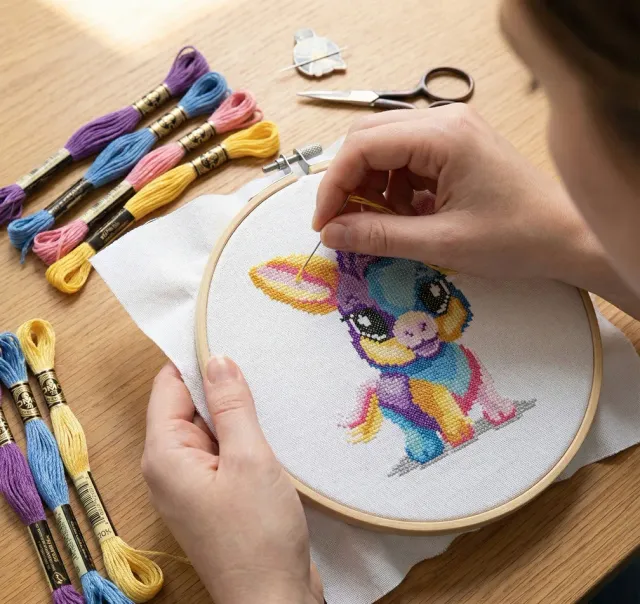 Princess Kids dieren kruissteekpakket kind
