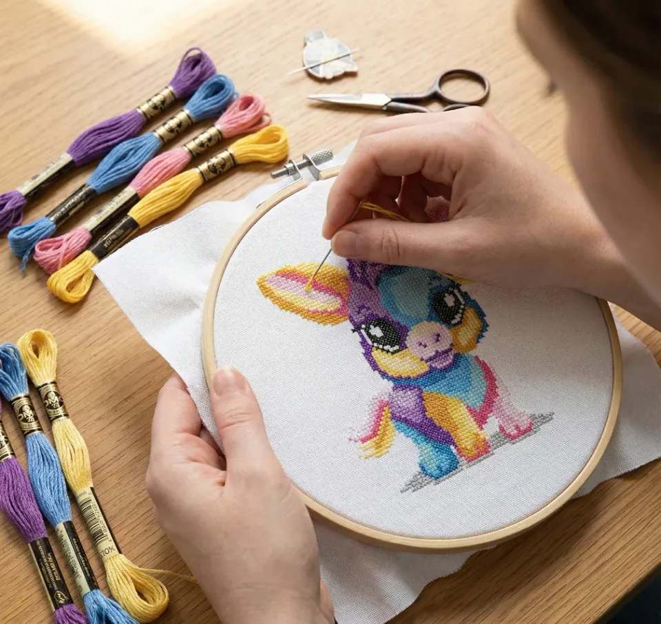 Princess Kids dieren kruissteekpakket kind