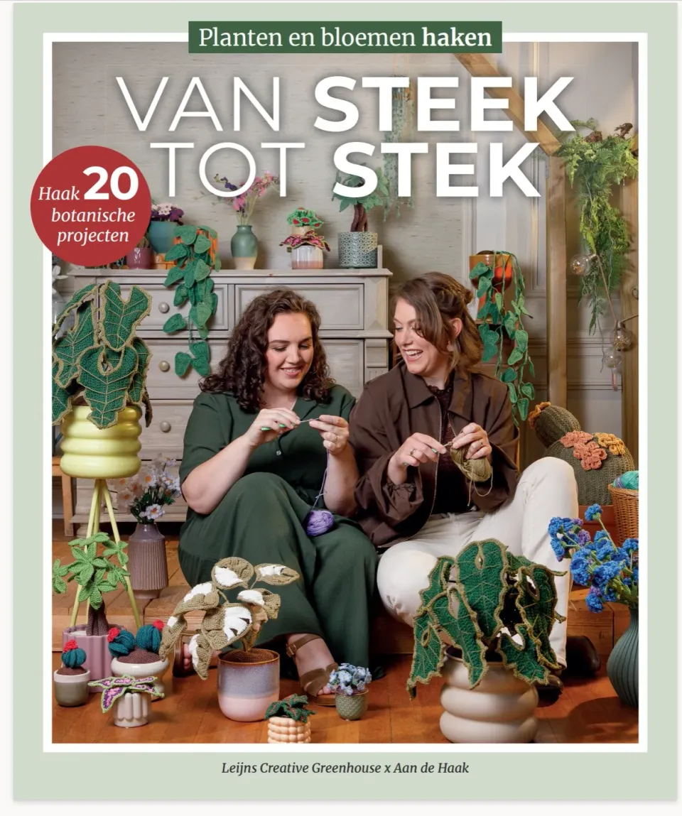 Leijns Van Steek tot Stek haakboek planten en bloemen pre-order