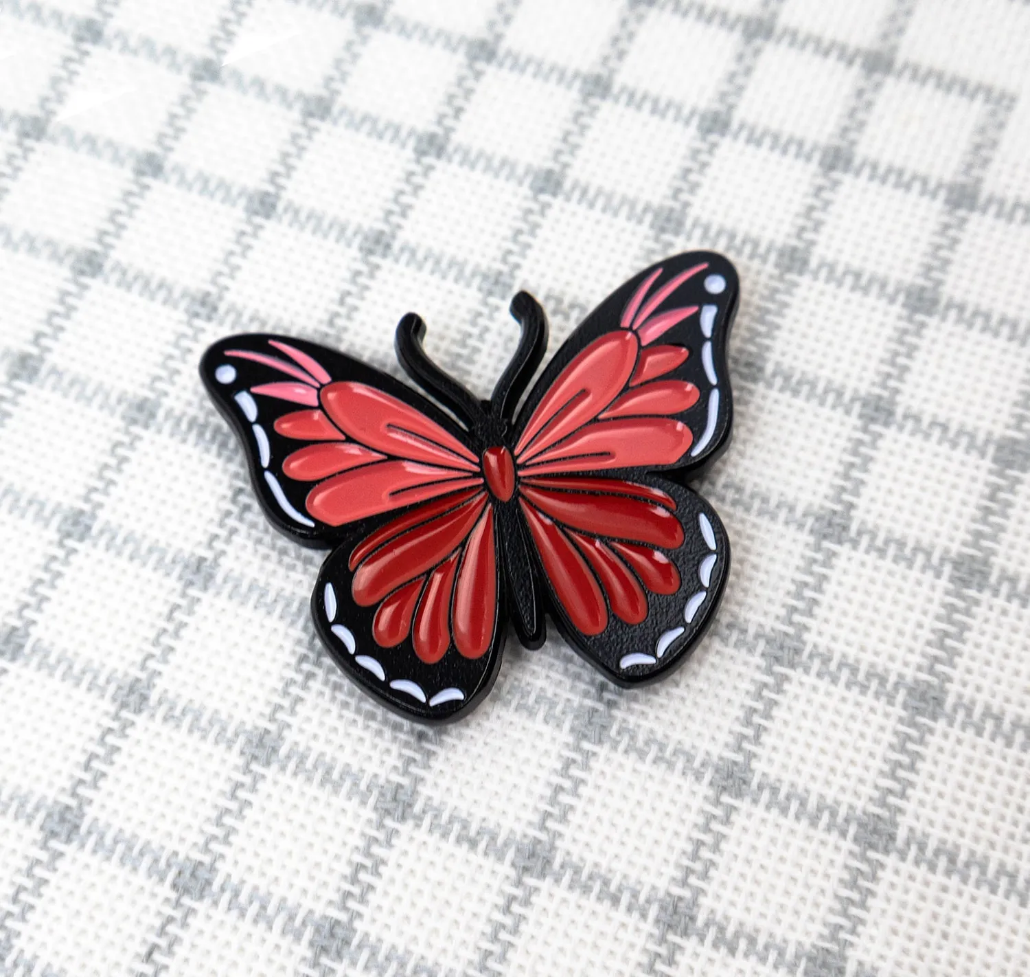 Leti Stitch Coral Wings naaldmagneet vlinder 40x32 mm