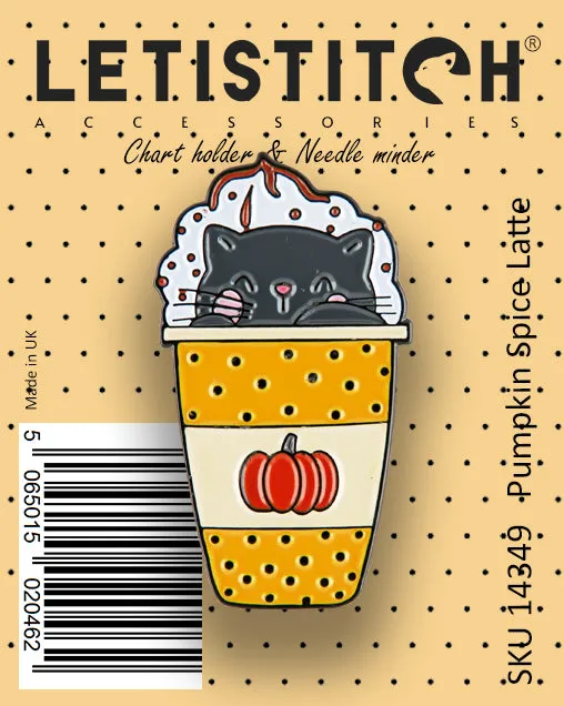 Leti Stitch 14349 Pumpkin Spice Latte naaldmagneet 35 mm