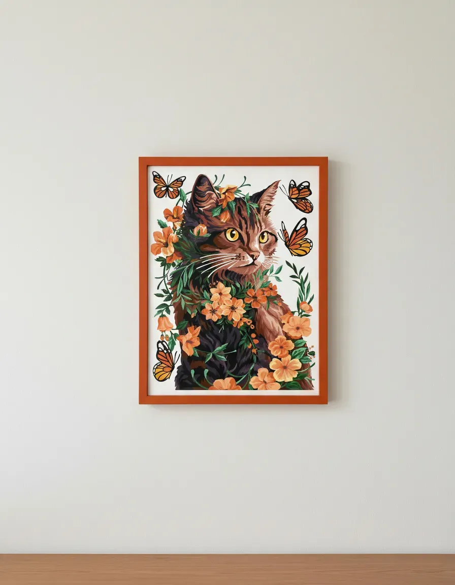 SEG Margot de Paris Flower Crown Cats canvas set van 2