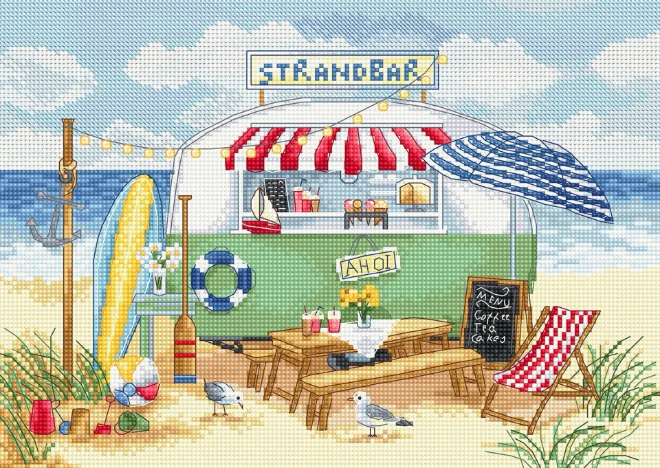 Leti Stitch LI 66-00 Strandbar borduurpakket 25x18
