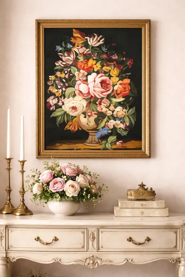 SEG de Paris Le Vase de Fleurs stramien bloemen