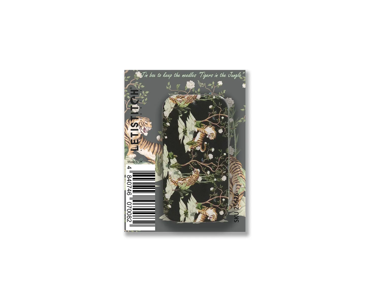 Leti Stitch Tigers in the Jungle blikje naalden 50x25 mm