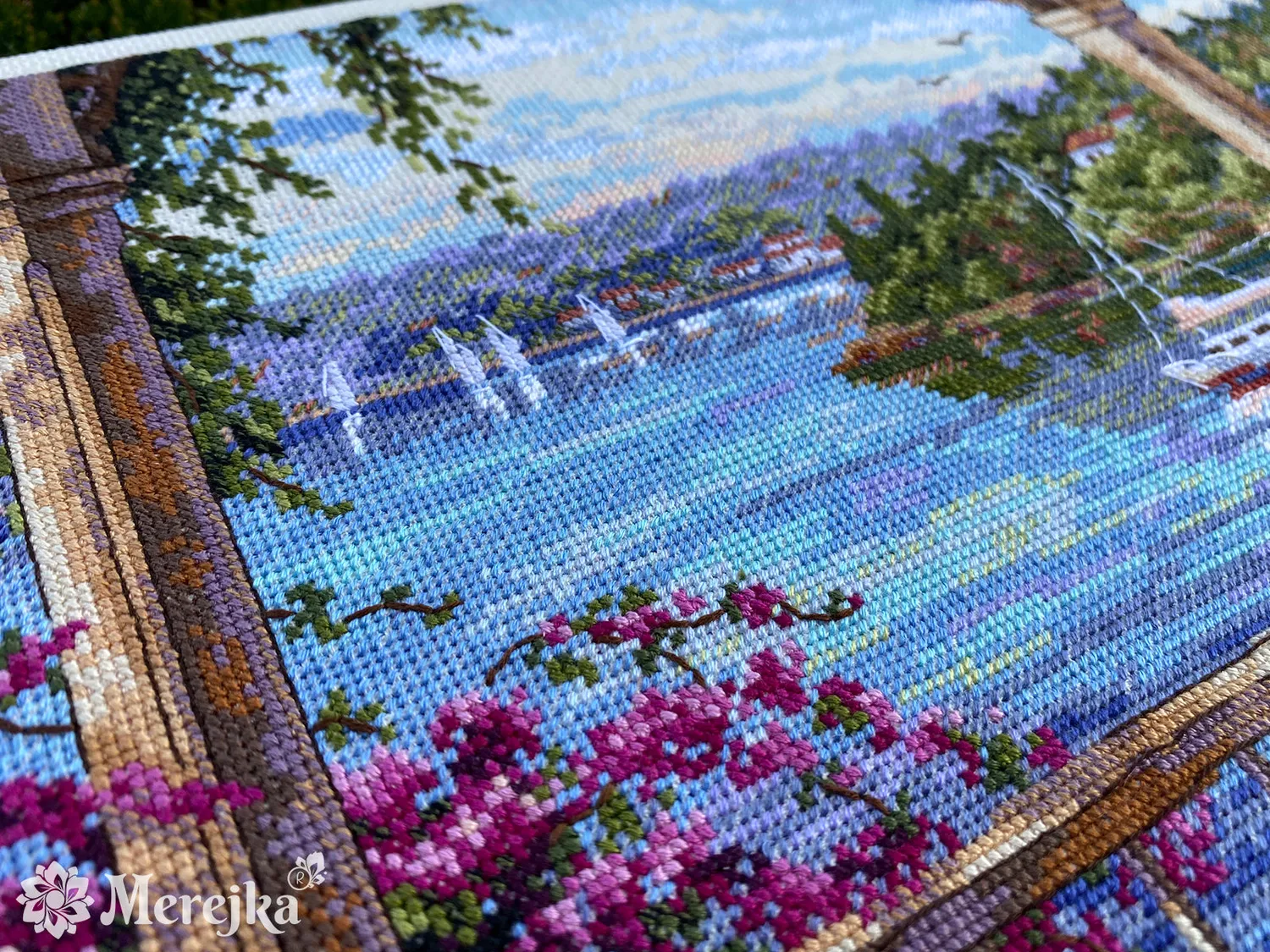 Merejka Tranquility borduurpakket ecru 37,5x28 cm