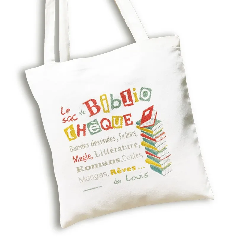 LiliPoints Lili tote bag 40x40 cm wit katoen
