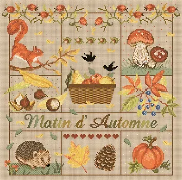 Madame la Fée Matin d'Automne borduurpakket kit 068 herfst