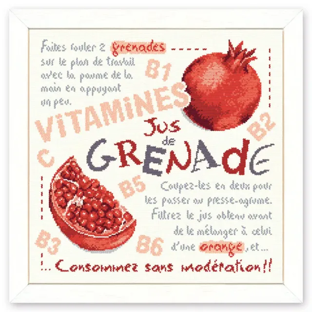 LiliPoints Pomegranate Juice borduurpatroon 185x182