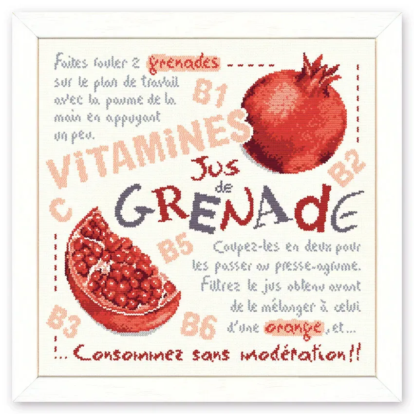 LiliPoints Pomegranate Juice borduurpatroon 185x182