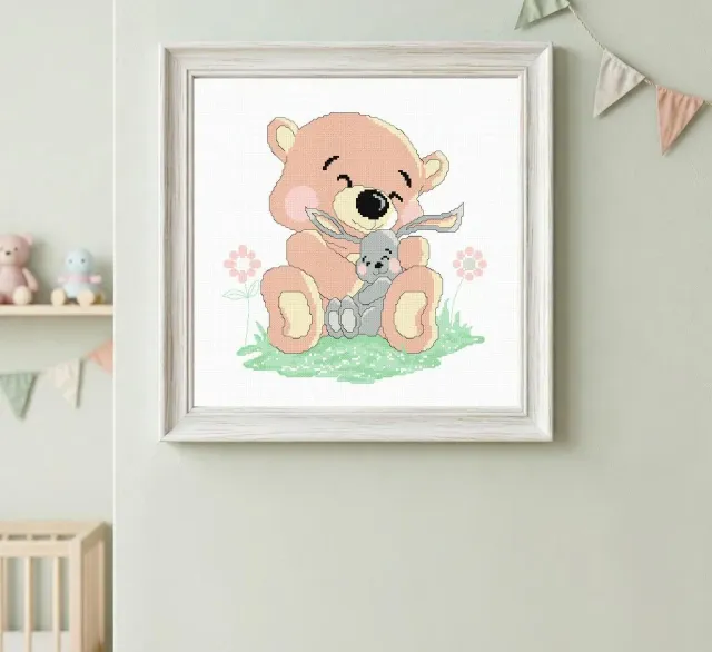 SEG Princesse Ourson Calin borduurpakket kruissteek