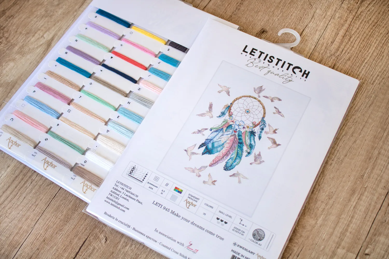 Leti Stitch 945 Make Your Dreams borduurpakket 27x20 cm