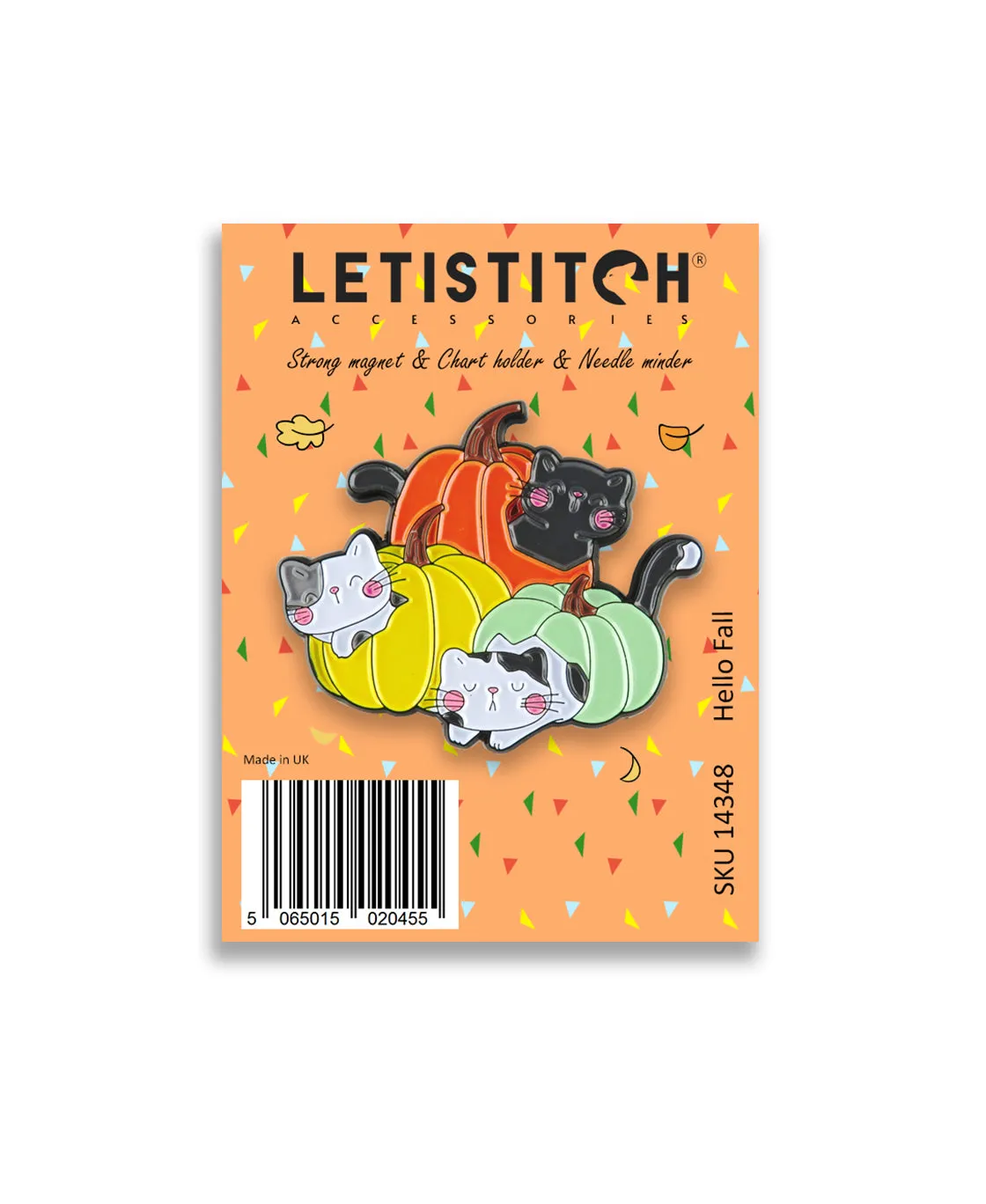 Leti Stitch Hello Fall 14348 needle minder emaille