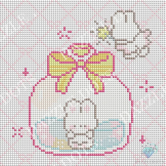 Dazzle Dots LDS-7071 Magic Bunny diamond painting 20x20 cm