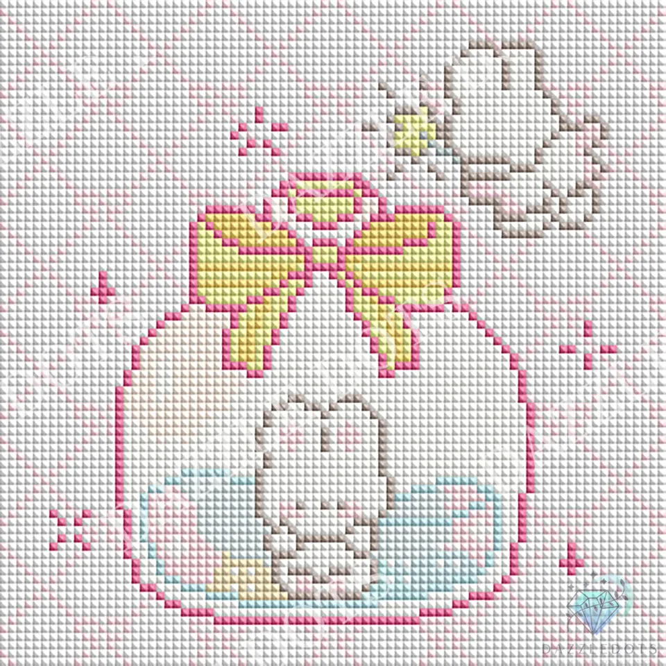 Dazzle Dots LDS-7071 Magic Bunny diamond painting 20x20 cm