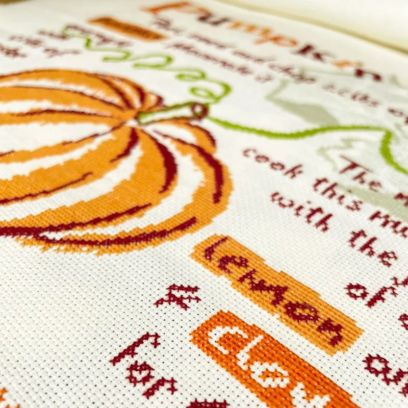 LiliPoints Pumpkin Jam borduurpatroon herfst telpatroon