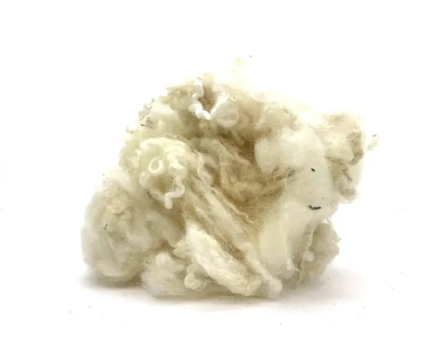 The Wool Family krullen wit naturel wol 50g vacht