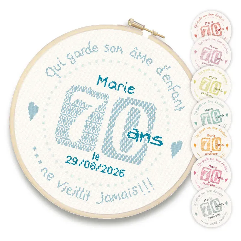 LiliPoints 70 borduurpatroon ring 8 kleuren