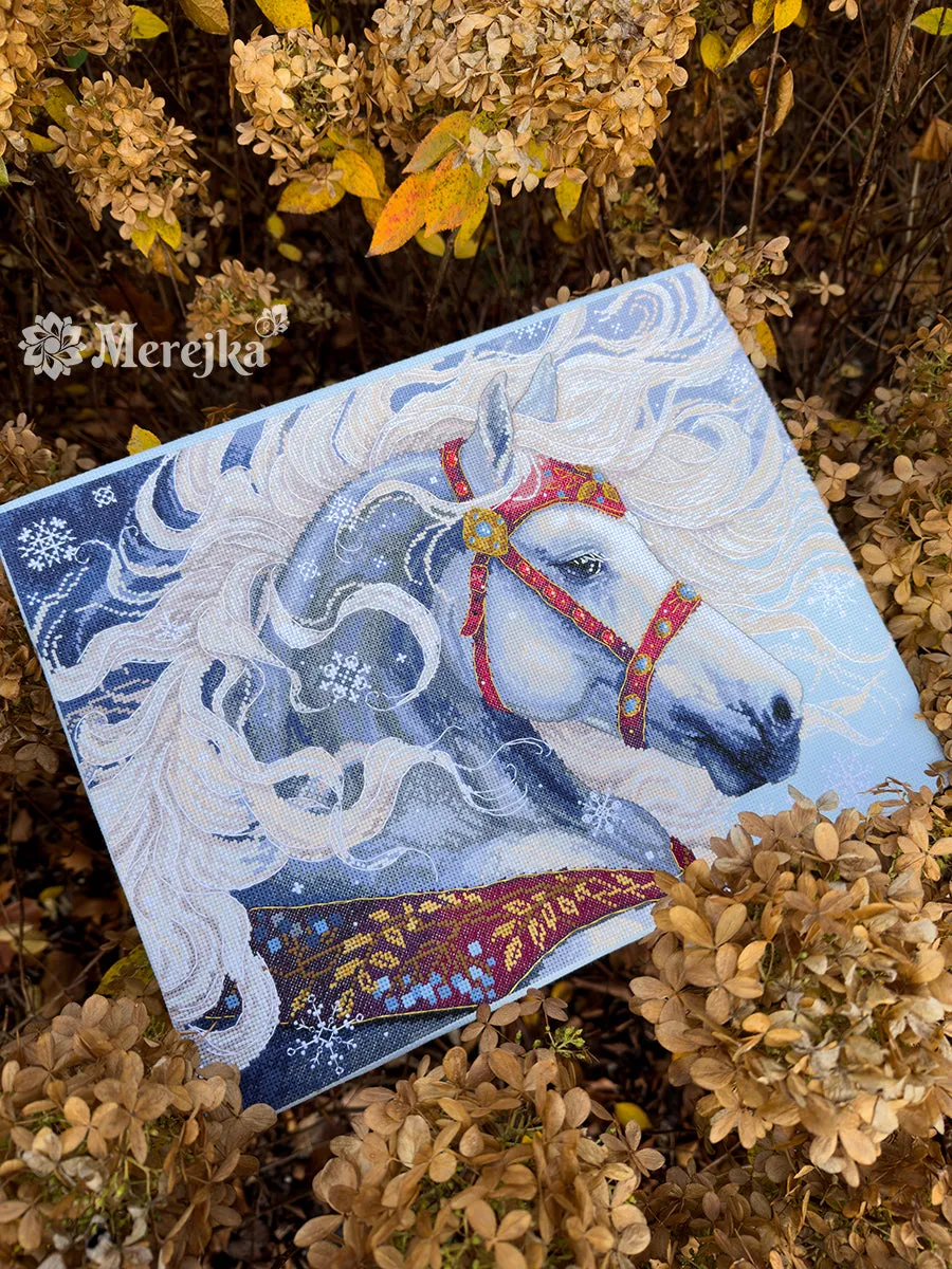 Merejka Blizzard borduurpakket winter 31x40 cm