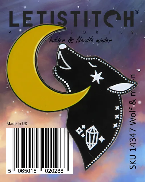 Leti Stitch Wolf & Moon 14347 patroonhouder naaldmagneet