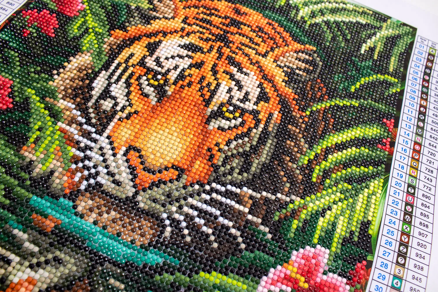 Dazzle Dots LT04 Tiger in the Jungle diamond painting 28x35,6 cm tijger