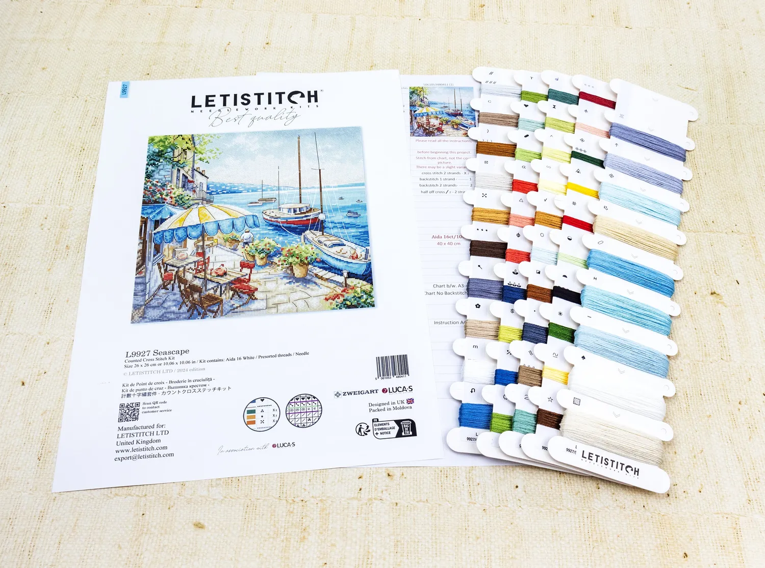 Leti Stitch L9927 Seascape borduurpakket 26x26