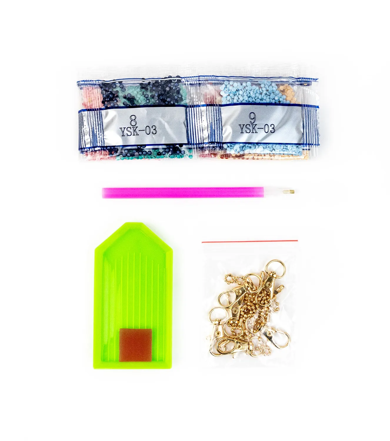 Leti Stitch Dazzle Dots 481-494 Mermaid Cats hangers set van 6