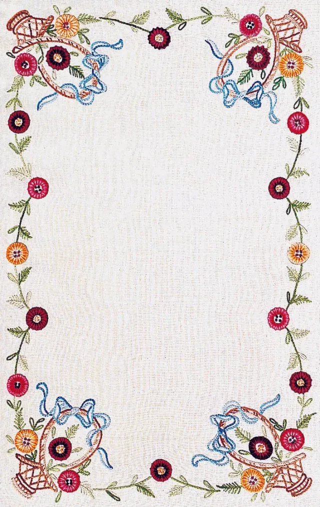 SEG Margot Broderie Fleurs et Paniers Fleuris kleedjes borduren