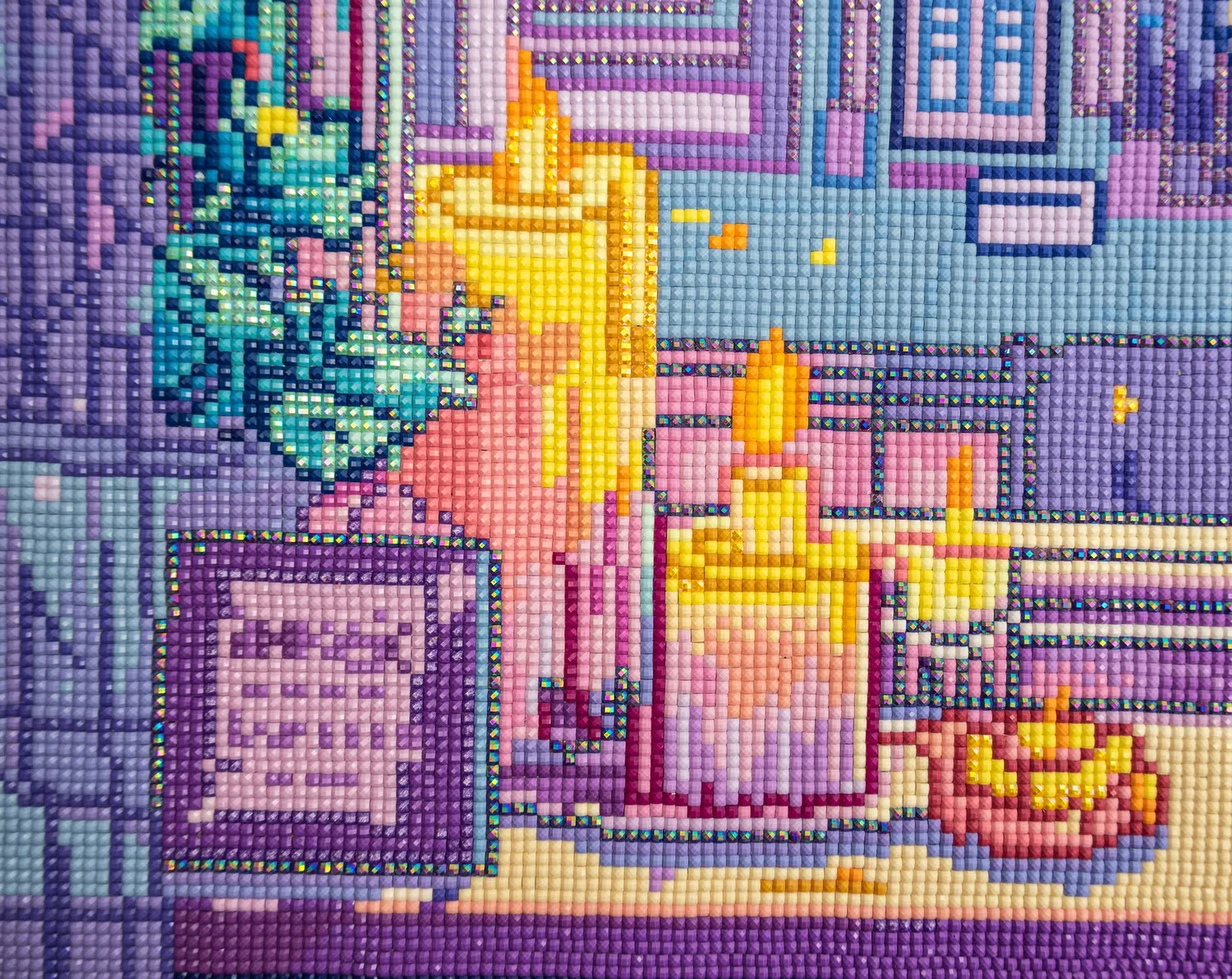Leti Stitch Dazzle Dots LDS 7002 Pumpkin Latte Nights diamond painting