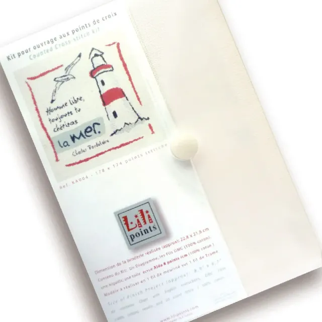 LiliPoints Free Man borduurpakket 22,8x21,8 cm