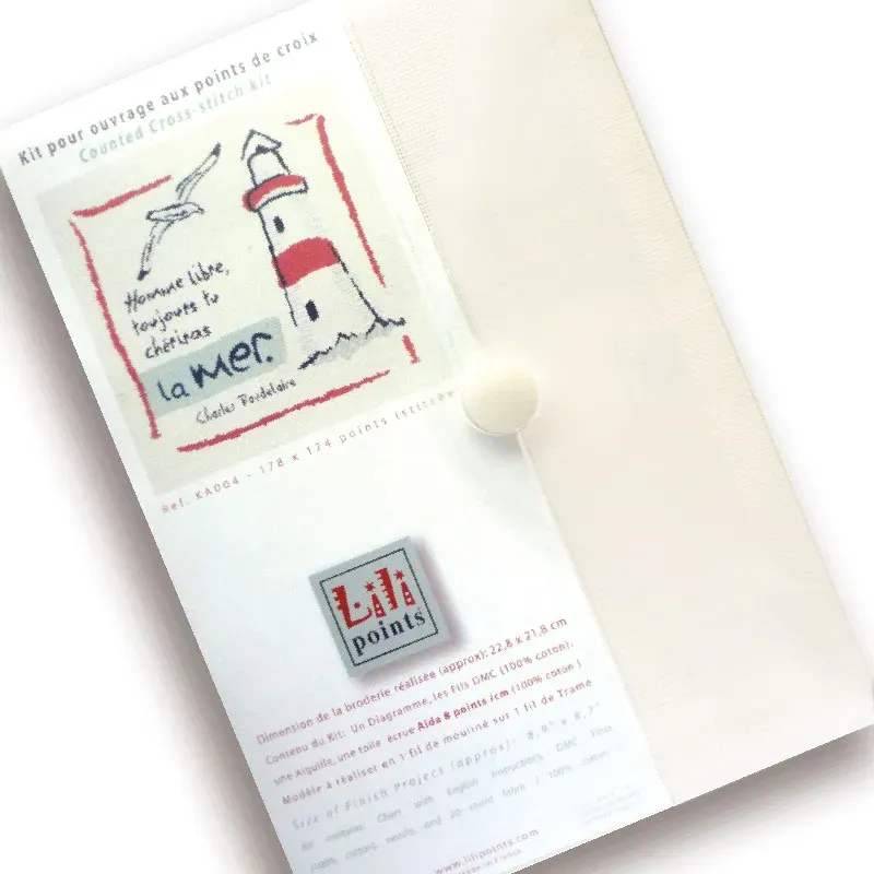 LiliPoints Free Man borduurpakket 22,8x21,8 cm