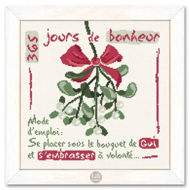 LiliPoints Mistletoe kruissteekpatroon 143x143