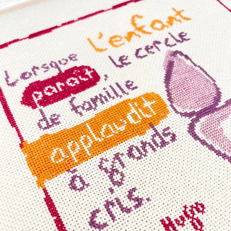LiliPoints When baby arrives borduurpatroon geboorte