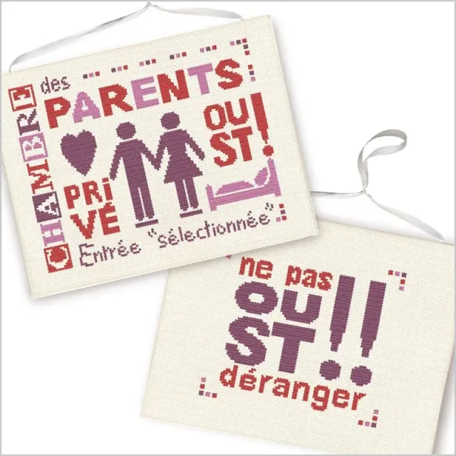 LiliPoints Parents Bedroom borduurpatroon 2 motieven