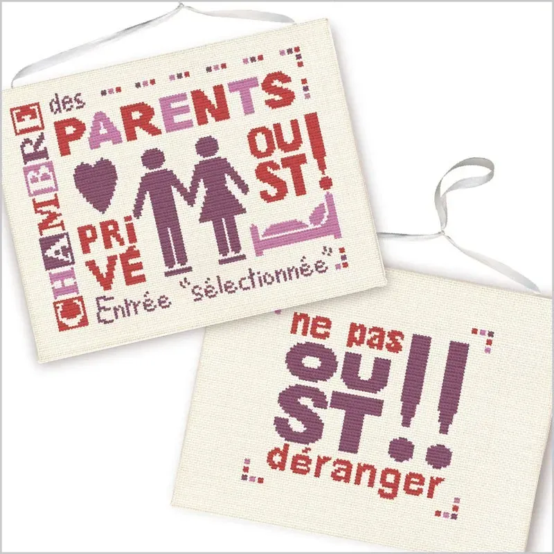 LiliPoints Parents Bedroom borduurpatroon 2 motieven