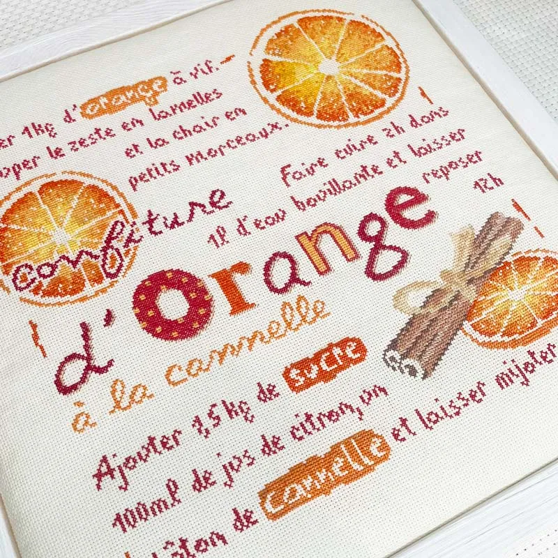 LiliPoints Orange-Cinnamon Jam borduurpatroon sinaasappel