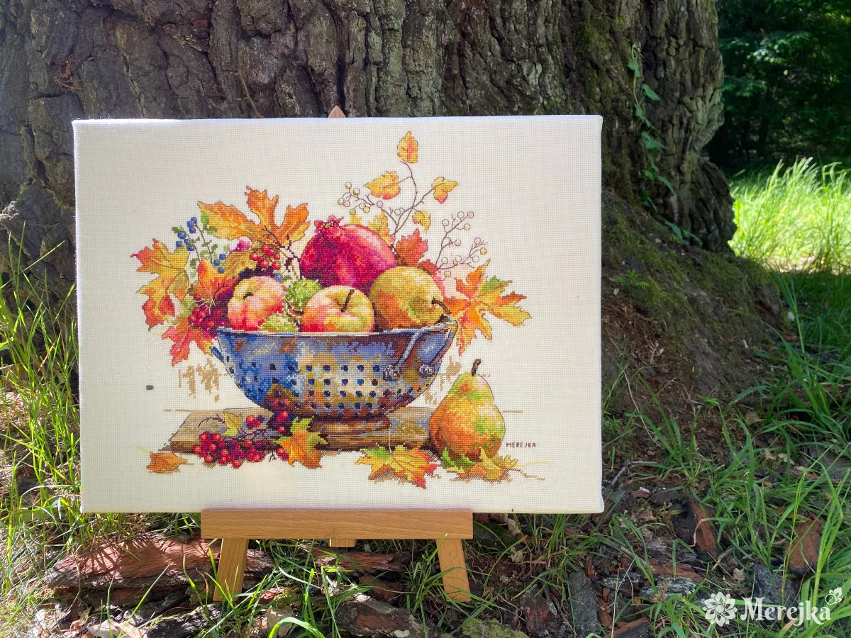 Merejka September Dew borduurpakket 28x33 ecru